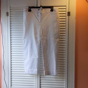 White stretch shorts